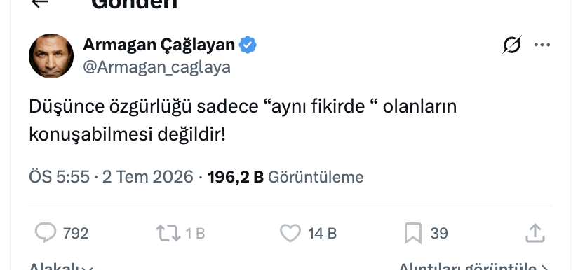 malikejder's tweet photo. Armağan'cığım.. G.tün yiyorsa şöyle bir şaka yap..

Sanat-sepet kariyerini nasıl skyorlar gör bakalım.. 

Ondan sonra "düşünce özgürlüğü" falan mesajları atar kendini savunursun!

Bu ülkede her konuda şaka yapılmaz! Yapılmamalı da! @Armagan_caglaya https://t.co/Cd87vUvJFP