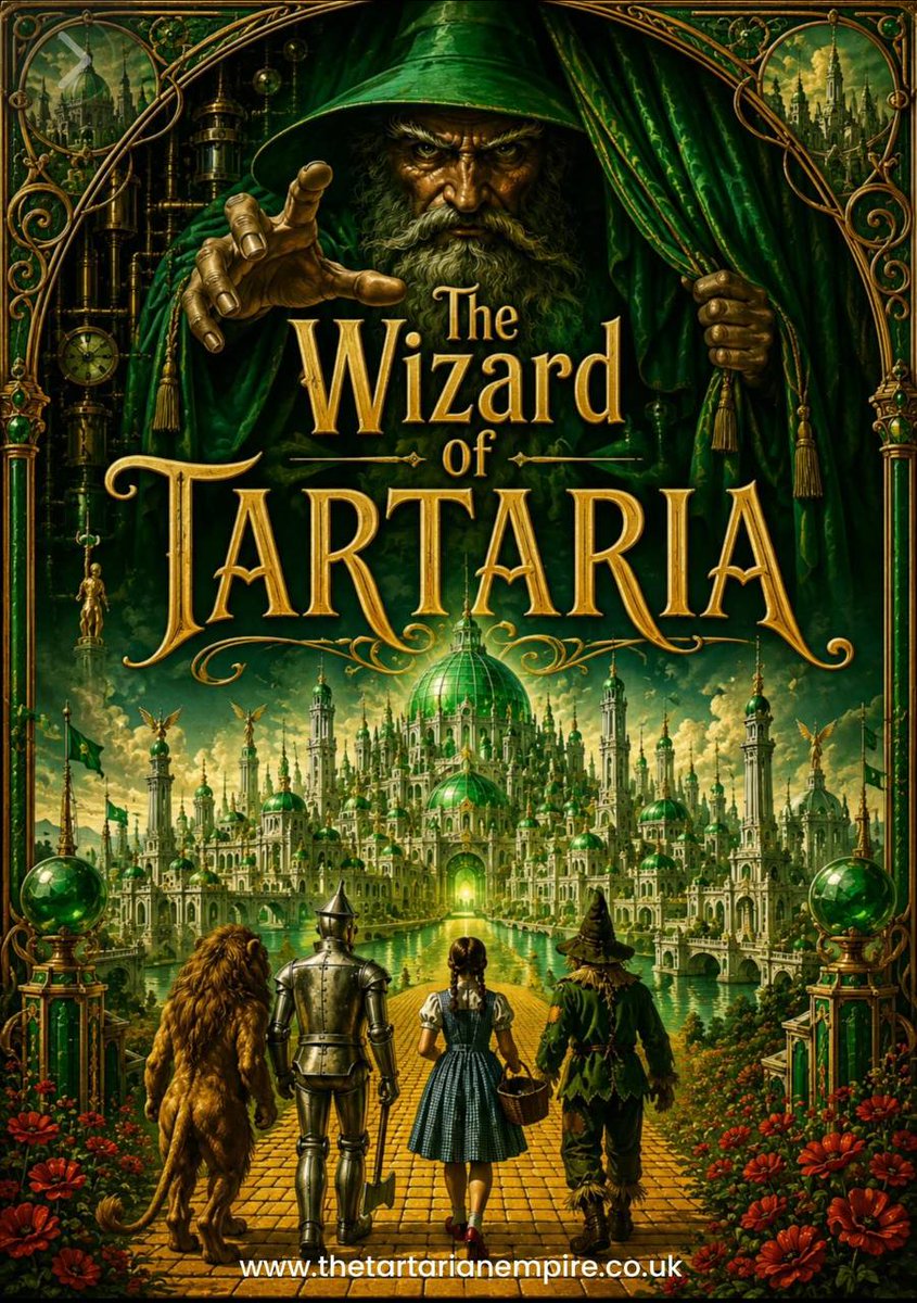 PaulGoldEagle's tweet photo. I’ve come to the conclusion that The Wizard of Oz was used to introduce the public to Tartaria and New World Order, through one of the most famous stories ever created in modern history. The Emerald City represents the old world of Tartaria, while the Wizard behind the curtain represents the hidden force taking control through deception, illusion, fear and manufactured authority. In my opinion, both ideas were placed directly into popular culture and disguised as fantasy, so that the public would absorb the message without recognising what they were actually being shown.

L. Frank Baum actually stated he had based the Emerald City directly upon the 1893 Chicago World’s Fair, where the public were shown enormous white cities filled with giant domes, huge palaces, canals, arches, towers, statues and architecture, completely disconnected from the industrial world surrounding it during the very same period. The photographs from that event still look out of place even today, as the buildings appear ancient, advanced and impossible to explain within the official historical timeline. Baum took that world and transformed it into Oz, so that millions of people would see Tartaria presented openly, without ever hearing the name directly associated with it. 

The World’s Fairs were presented as temporary exhibitions, supposedly constructed rapidly before later being demolished, without a plausible explanation. These weren’t ordinary fairground buildings created purely for entertainment, but consisted of entire cities filled with monumental structures, that modern society would still struggle to reproduce convincingly today. The Emerald City became the fictional version of the Tartarian world, already shown publicly through the World’s Fairs before being ultimately absorbed into entertainment and fantasy.

Baum’s family background makes the symbolism inside The Wizard of Oz impossible to dismiss as coincidence, once his connections to oil, money and elite influence are placed beside the historical timing of the story itself. His family operated closely to the same powerful circles shaping banking, infrastructure, industrial expansion, political influence and the foundations of the modern system emerging during that era. Moreover, these were the very same networks operating during the destruction of the Old World and the rise of the controlled society replacing it afterward.

Then comes the most important scene in the entire story, where the illusion surrounding the Wizard finally collapses once the curtain is pulled back. The powerful ruler controlling the Emerald City turns out to be an ordinary man hiding behind machinery, projection, noise, deception and manufactured fear, while everybody else blindly accepts the performance presented before them as reality. That single scene alone, explains hidden power more clearly than almost anything else placed into mainstream culture afterward! 

New World Order operates through exactly the same structure shown throughout The Wizard of Oz, since the public only ever sees the performance presented at the front, while the real control remains hidden somewhere behind the curtain itself. Politicians, corporations, governments, media figures, financial institutions and global organisations stand publicly before society, while unseen forces continue shaping the direction of the world from the shadows. More than a century later, people still use the phrase “the man behind the curtain” because the symbolism inside that scene has never stopped reflecting our reality.

This is Revelation of Method operating in one of its clearest and most recognisable forms throughout modern popular culture and entertainment. Tartaria was revealed openly through the Emerald City, while the structure of hidden control was revealed through the Wizard himself and the illusion surrounding his authority.

One of the most famous stories ever created exposed both the old world and the system replacing it, while generations watched without understanding what had been placed directly in front of our eyes, from the very beginning…

If you would like to find out more about my work, read my blogs or purchase signed copies of my books, please visit my website. All three titles are also on Amazon, where Kindle and Audible are available too!

Best wishes, 

Guy Anderson - Author
Tesla & The Cabbage Patch Kids
Rise of the Clones: The Cabbage Patch Babies
Conspiracy Theories: From Agartha To Zombies