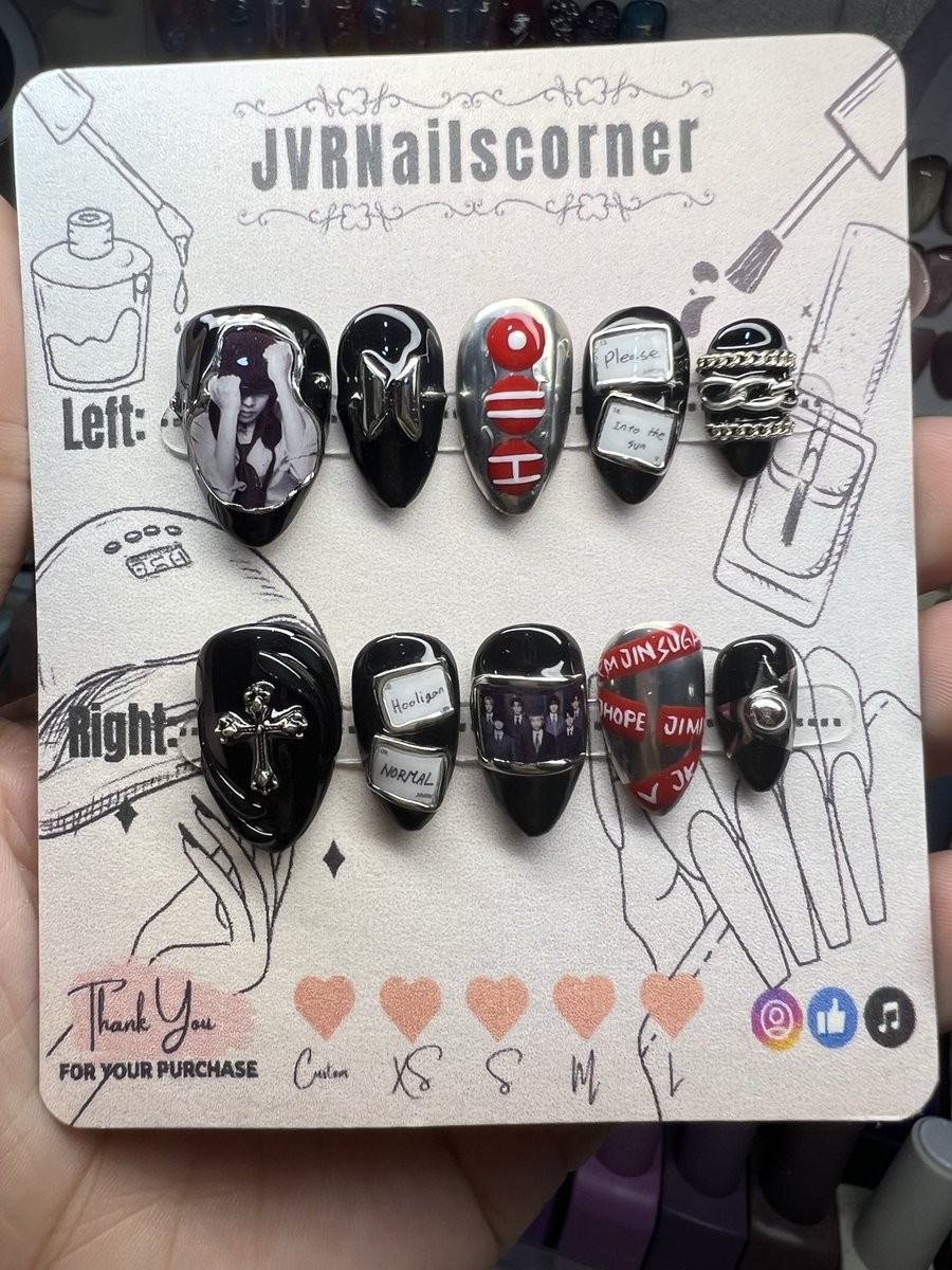 NailtipsbyJVR's tweet photo. JHOPE set for BTS Arirang World Tour

🍀Hand Made and Re-usable
🍀All shape and size are available 
🍀Custom design
🍀With Inclusion Kit
-Nail Tape
-Nail Glue
-Nail File
-Cuticle pusher
-Alcohol Pads
-Instruction Guide

💌 DM FOR ORDERS 😉 https://t.co/f22JUadkoJ