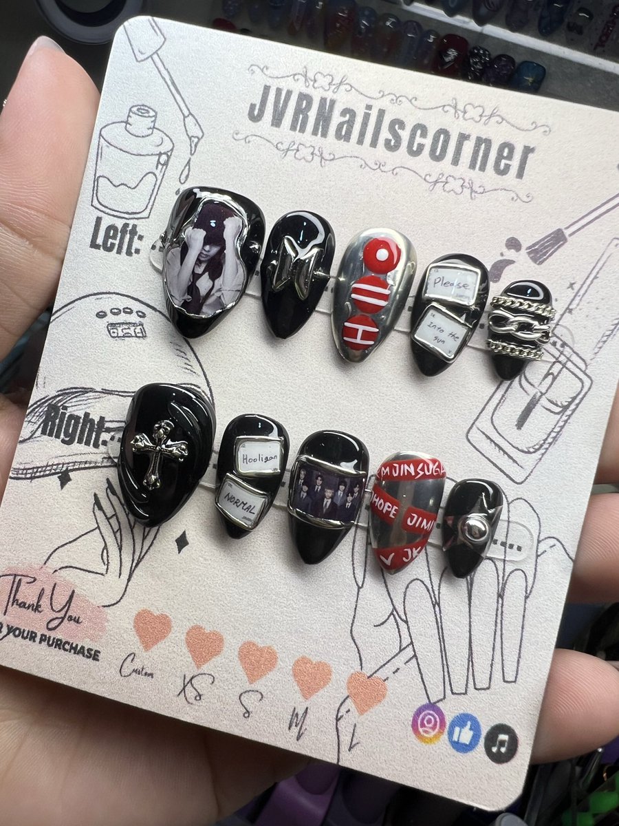 NailtipsbyJVR's tweet photo. JHOPE set for BTS Arirang World Tour

🍀Hand Made and Re-usable
🍀All shape and size are available 
🍀Custom design
🍀With Inclusion Kit
-Nail Tape
-Nail Glue
-Nail File
-Cuticle pusher
-Alcohol Pads
-Instruction Guide

💌 DM FOR ORDERS 😉 https://t.co/f22JUadkoJ