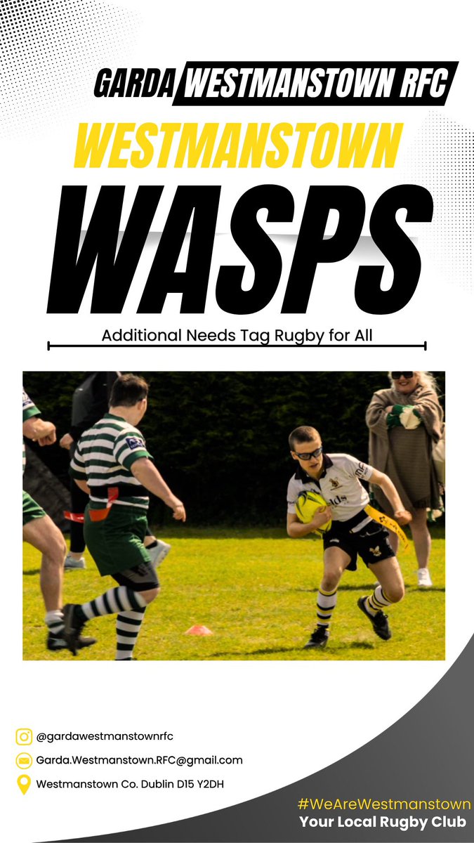 GWRFCOfficial's tweet photo. ⚫️Your Local Rugby Club
🟡Rugby For All
#WeAreWestmanstown https://t.co/EizeYbISat