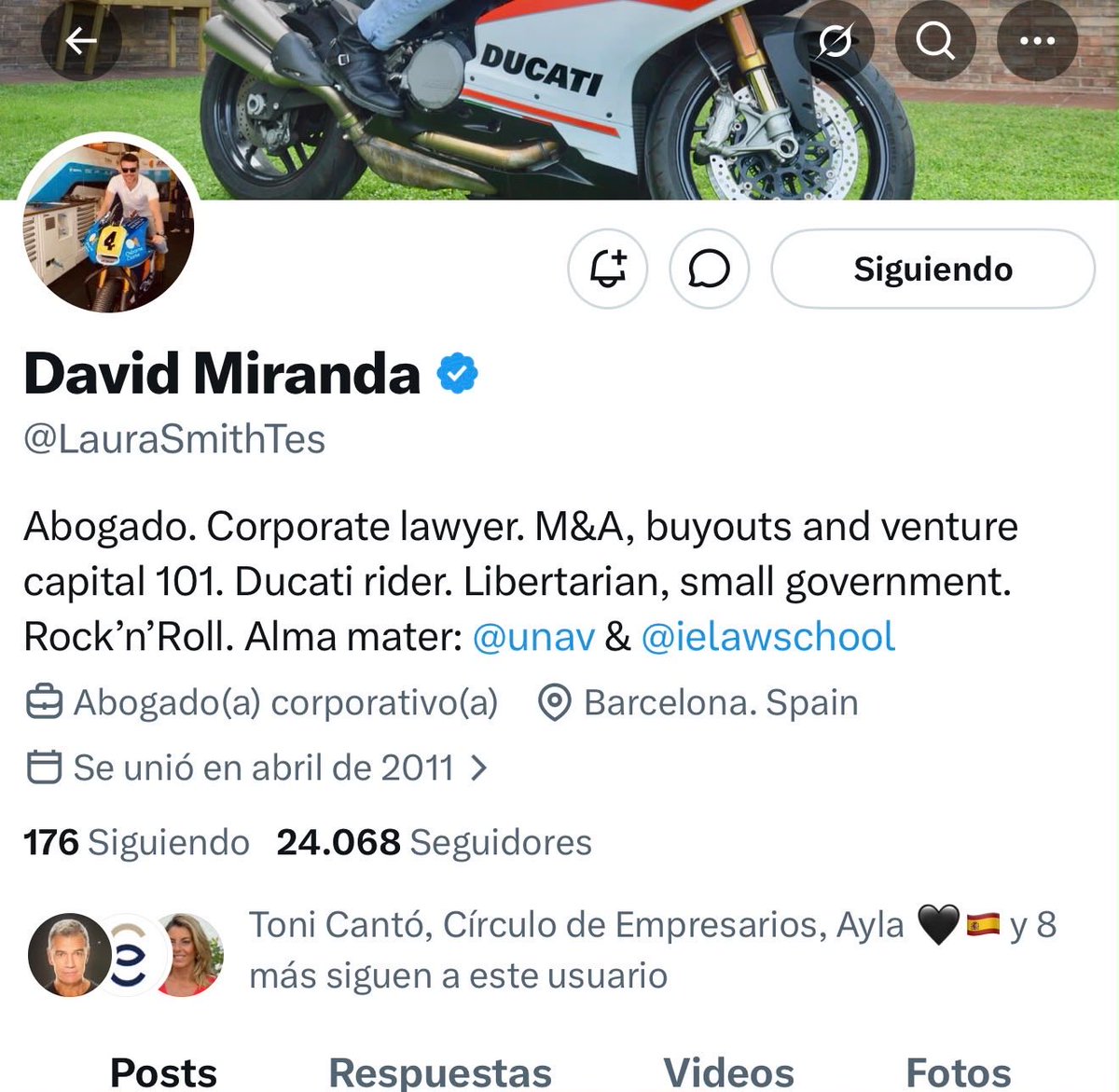 davmiranda2's tweet photo. Vuelvo a @X a través de esta cuenta (ojalá que sea l transitoriamente), mientras intento recuperar mi cuenta original y todo mi contenido robado por un hacker o bot que se hace llamar Laura Smith, ante la total pasividad de la plataforma de @elonmusk. https://t.co/gHOtFDBH2K