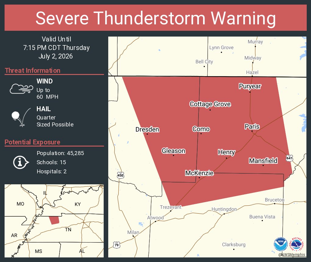 NWSSevereTstorm tweet picture