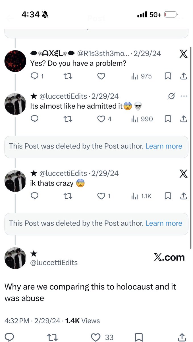 luccettiEdits's tweet photo. @Leaf_dnp @sirius_r0s3 TRUST IM NOT😭 i told them how Wilbur admitted to the abuse and they pulled that out😭💀 (also pretty sure the other person is their alt acc but I don’t remember) https://t.co/FtzzGp2yuz