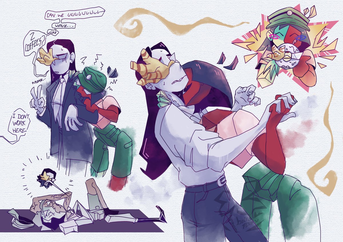 boiraplena's tweet photo. Colored a bunch of sketches I posted a while ago
#enadreambbq #enacoral #coralena https://t.co/thcD1xSksM