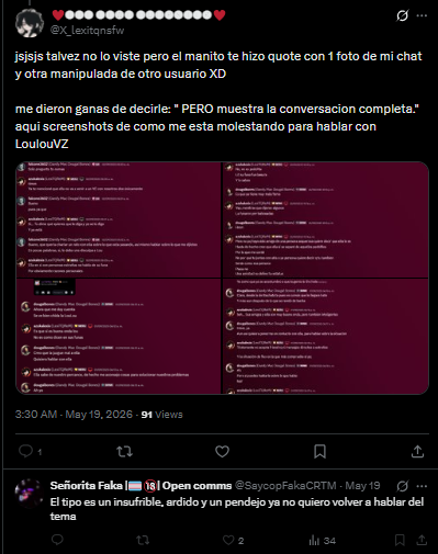 BonesDougal's tweet photo. Ironico que este individuo se "preocupe por los niños" cuando este le dio la razon a LexiTQM

que aparte de distribuir CP en Deviant art, se junta y defiende gente nefasta como son LouLouVZ y Marishi 

https://t.co/QlQqp03oAT https://t.co/ZSeoki6sk8