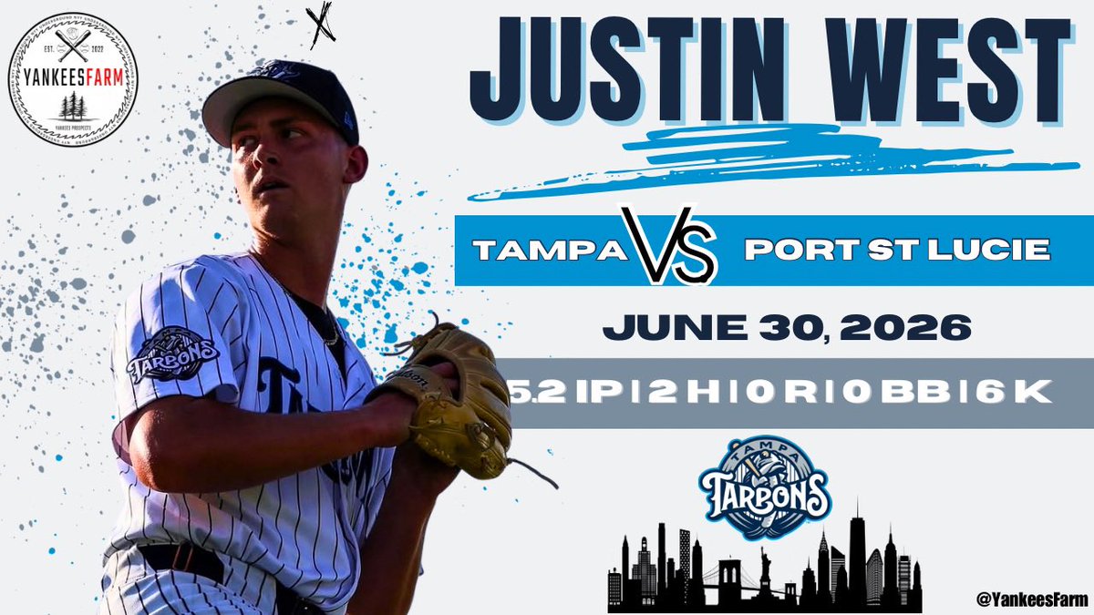 YankeesFarm's tweet photo. 🎙️Justin West pitches best game of his young career!

https://t.co/leJfUJ97gZ

#RepBx #Yankees https://t.co/qCopwm8XVT