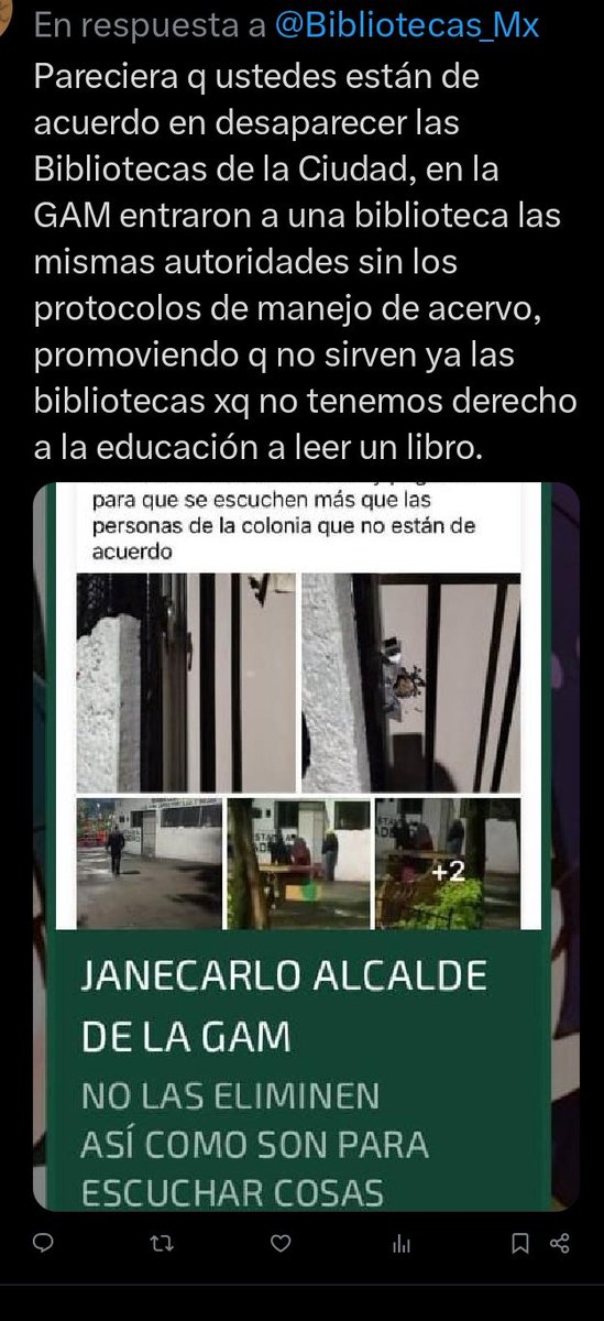 CataleyaHerr's tweet photo. @RecopilationNet Q en mi colonia cierren espacios como las bibliotecas solo para q se vea bonito un kiosko. https://t.co/bAVUAWuJJT