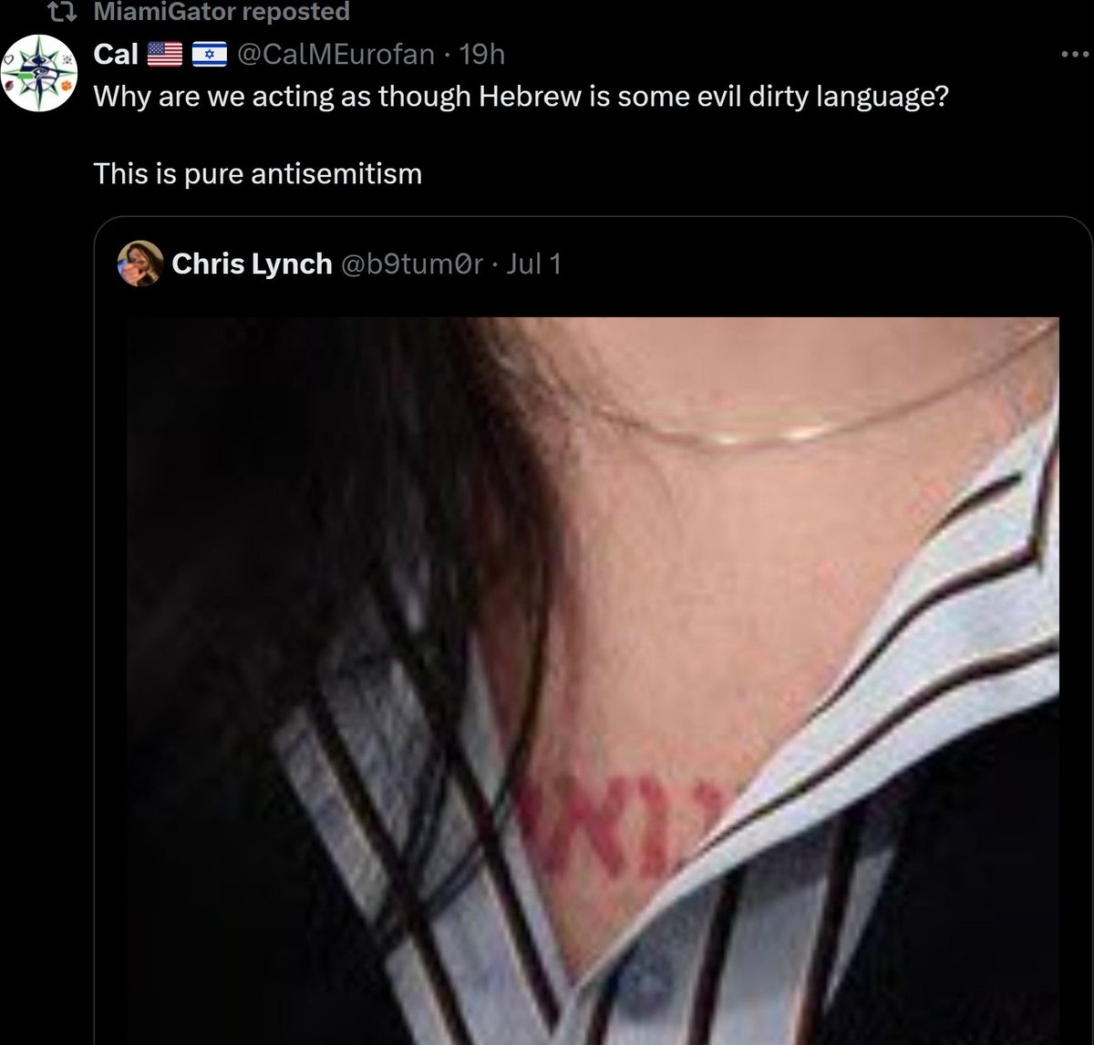 GeoffMyAss's tweet photo. Hebrew is the cleanest, Most Moral™ language.

Anyone who says otherwise is a vile antisemite. https://t.co/MKi1yLFsHk
