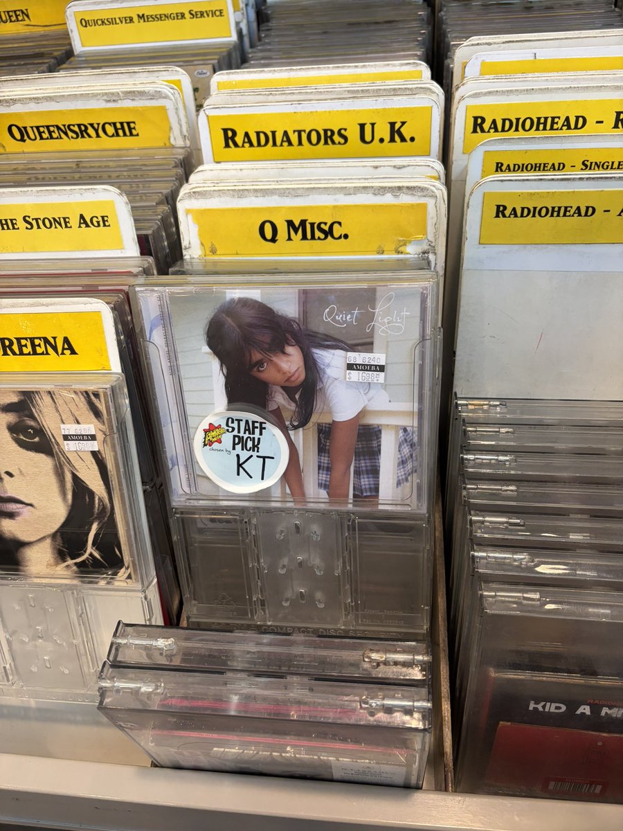 limeoceana's tweet photo. Whoever KT is at amoeba music you have great taste https://t.co/KrsgF2ZBYR