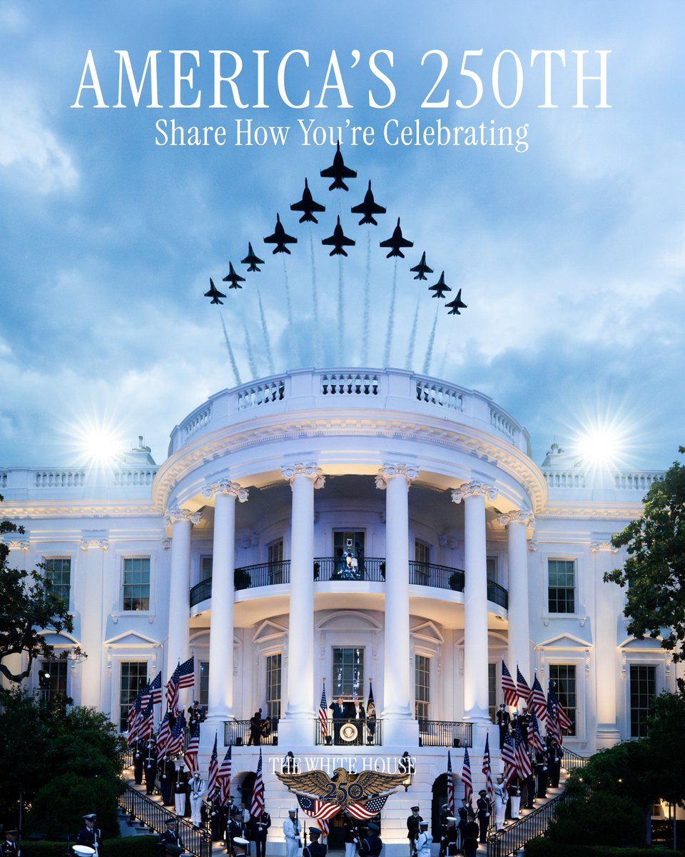 Team_djt66's tweet photo. 🇺🇸 America’s 250th is here and we want to know how you're celebrating 250 years of America. 🎆

Share your celebrations, favorite traditions, and the stories that make you proud to be American! 

📲 https://t.co/gpmXy262Pf https://t.co/unbfBe5IGV