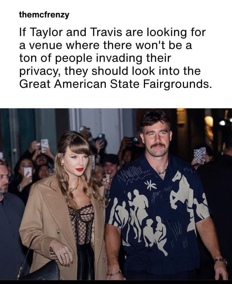AZ_Brittney's tweet photo. If Taylor and Travis are looking for a venue where there won't be a ton of people invading their privacy, they should look into the Great American State Fairgrounds. https://t.co/gcDQEyWt0u