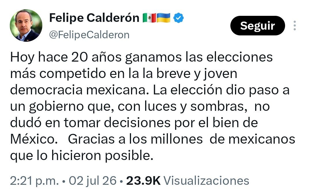 FreddyOliviery's tweet photo. Tú no ganaste nada prro, te robaste la presidencia con ayuda de Luis Carlos Ugalde presidente del INE y otros cómplices que hoy están en el basurero de la historia. @FelipeCalderon https://t.co/XbEtFyWmw5
