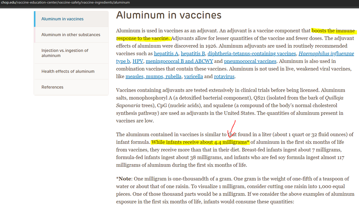 OhNo_Canada's tweet photo. @gavi Vaccines contain 2-3 dozen times the toxic dose of neurotoxic aluminum.

Given such a massive dose, all infants who receive vaccines are injured by them, it's only a question of how much. https://t.co/o2DoJCjNrS