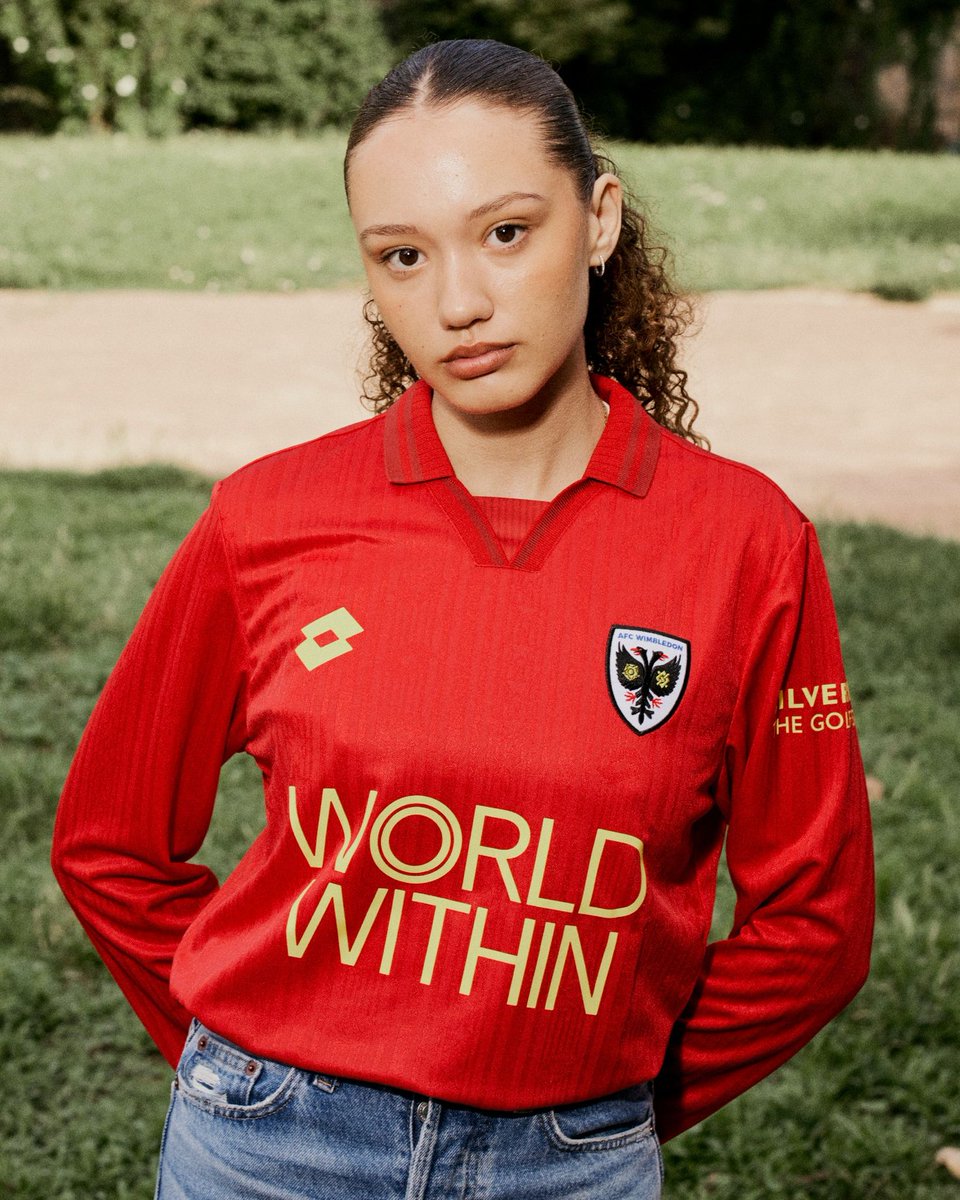 ウィンブルドンFC Lotto レッドシャツ Mサイズ Lotto and AFC Wimbledon have unveiled the club's 26/27 Away kit