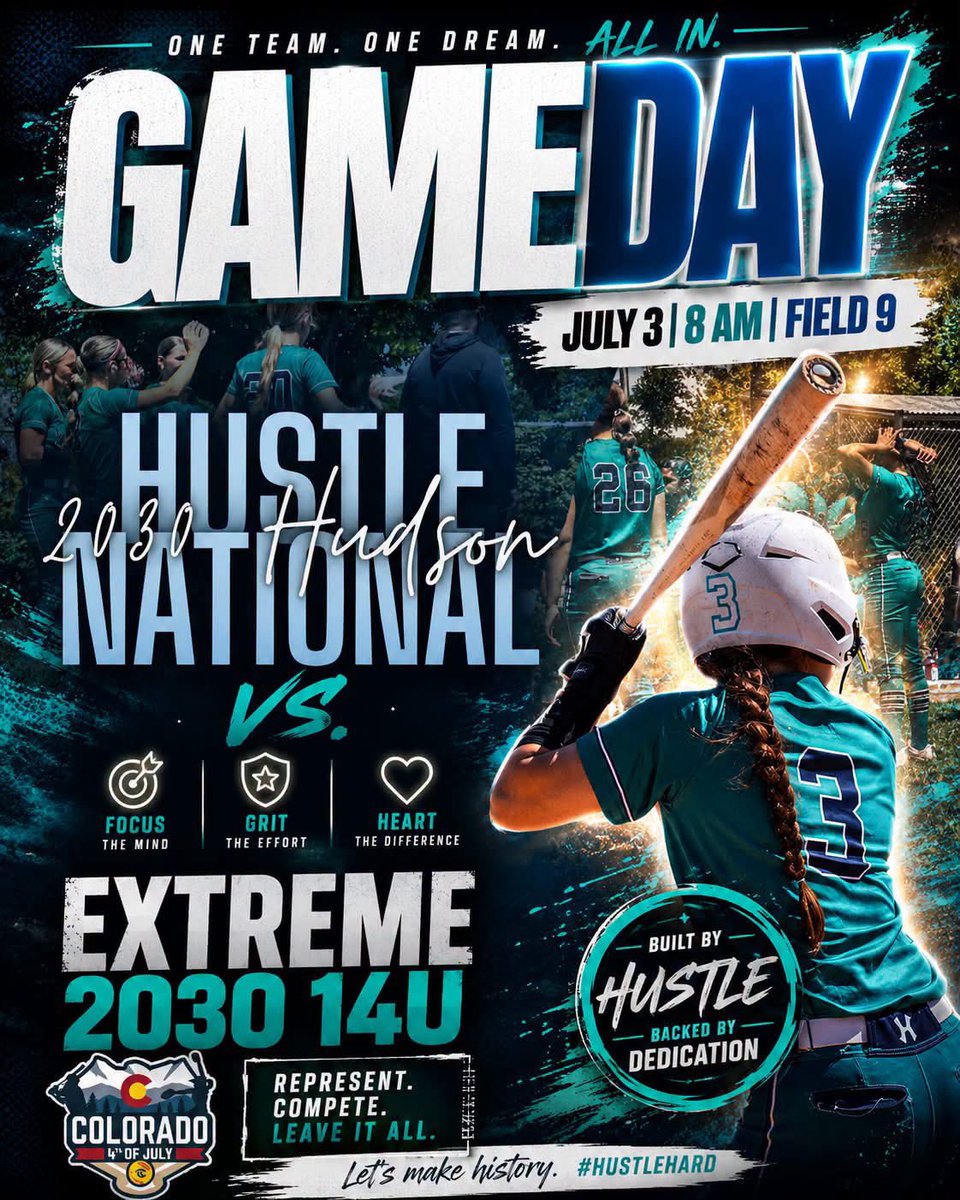 Hustle2030's tweet photo. The Hustle ladies hit the dirt tomorrow for the start of bracket play. Let’s keep the momentum going ladies!! #hustlehitneverquit #Hustlehard 

Follow us on GC Hustle National 2030 Hudson https://t.co/HfjUihFufl