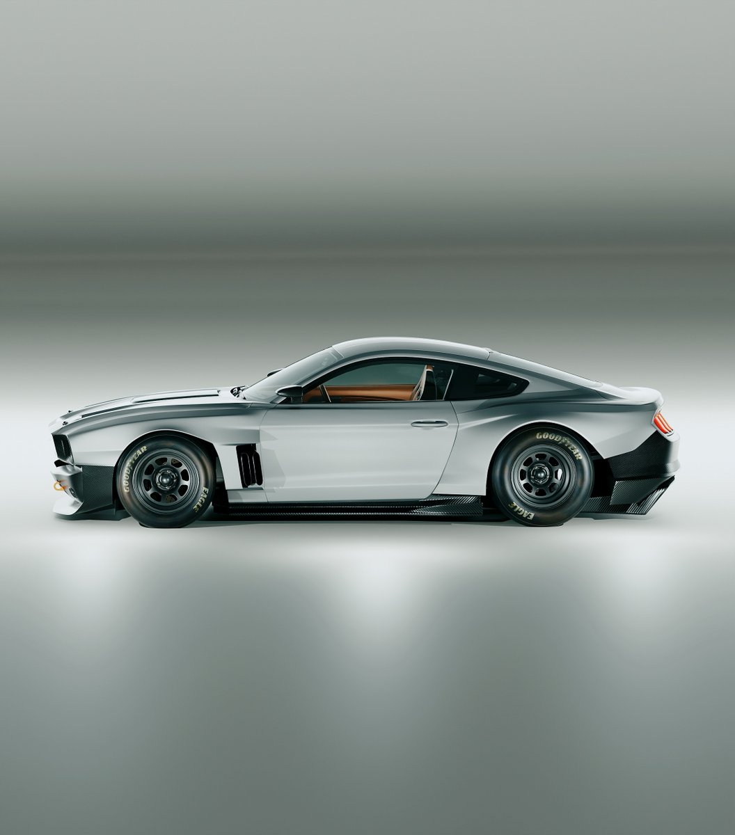 retro_shiftt's tweet photo. Sacrilege or masterpiece? Would you drive this widebody Mustang build? https://t.co/52NFfUO7dM