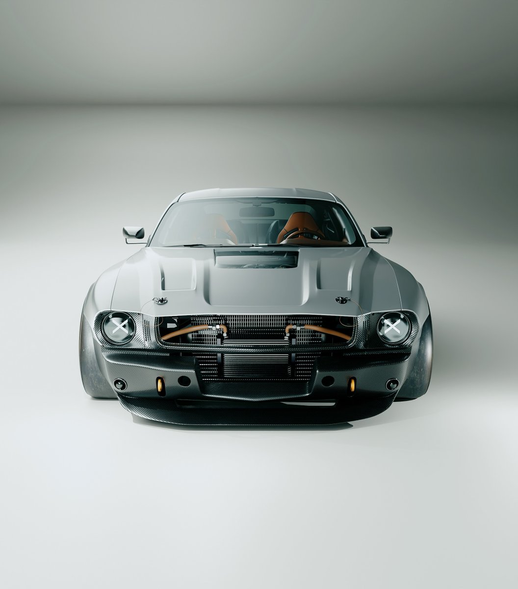 retro_shiftt's tweet photo. Sacrilege or masterpiece? Would you drive this widebody Mustang build? https://t.co/52NFfUO7dM