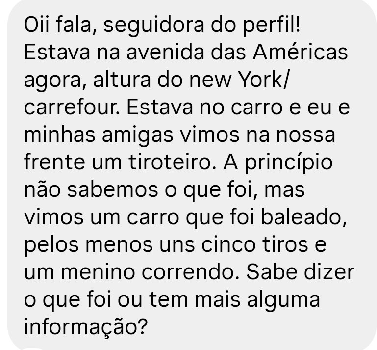 falabarrarj's tweet photo. URGENTE!
Acabamos de saber de uma seguidora que teria havido um tiroteio na Avenida das Américas, em frente ao New York.
Alguém tem informações?
Entre em contato conosco!
★ Ainda estamos confirmando as informações.
#urgente #tiroteio #tiro #barradatijuca https://t.co/PuycorcL2B