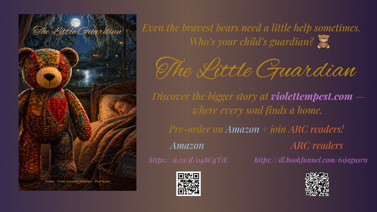 authgothic's tweet photo. The Little Guardian β A heartwarming Christian picture book. Pre-order now on Amazon + join ARC readers today!
Discover the bigger story at https://t.co/6KSHasAnVf β where every soul finds a home.
#BedtimeRoutine https://t.co/ksPEyVhbg8