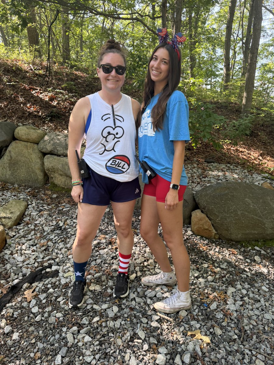 _laurengage's tweet photo. the summer camp x dissertation crossover episode 🇺🇸🦅💙 https://t.co/rnbCl5NQ9U