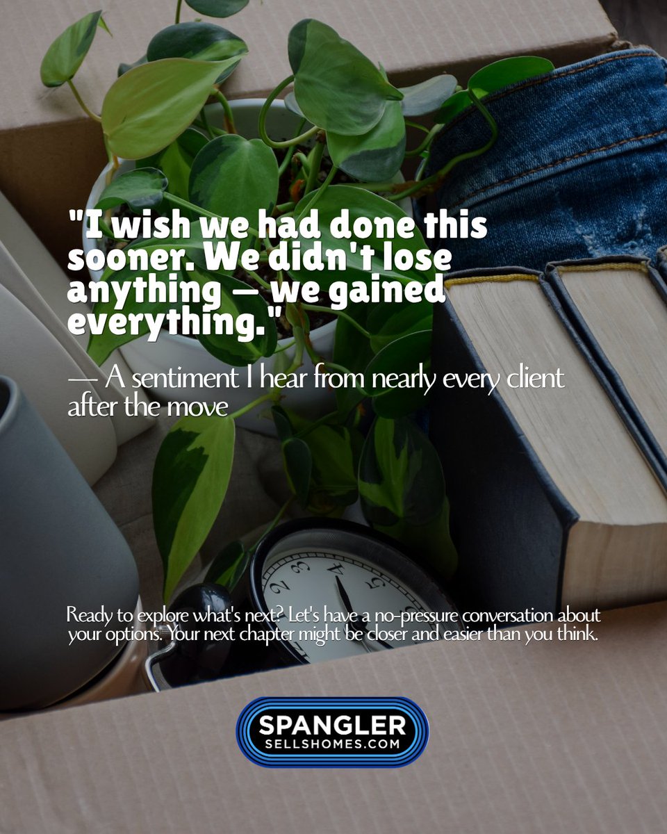 spanglerdave's tweet photo. Downsizing" isn't loss, it's progress. Less to maintain, more flexibility, a home that fits your life now. As an SRES, I make that transition easy.
#SRES #SeniorsRealEstate #StLouisRealtor #StLouisRealEstate #SeniorLiving #RightSizing #HomeSellingTips #RetirementPlanning https://t.co/5jDZBjJA4l