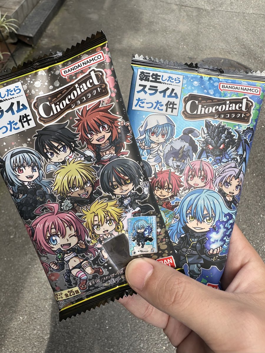 Mukuron_Reality's tweet photo. なんだこれはぁ‼️‼️

知らないウエハース？転スラにこんなのあったんか…🥺
あ、中身は『ゲルド』と『ラファエル』でした🙌🏻💕︎︎

 #転スラ https://t.co/Iop4bjSuS2