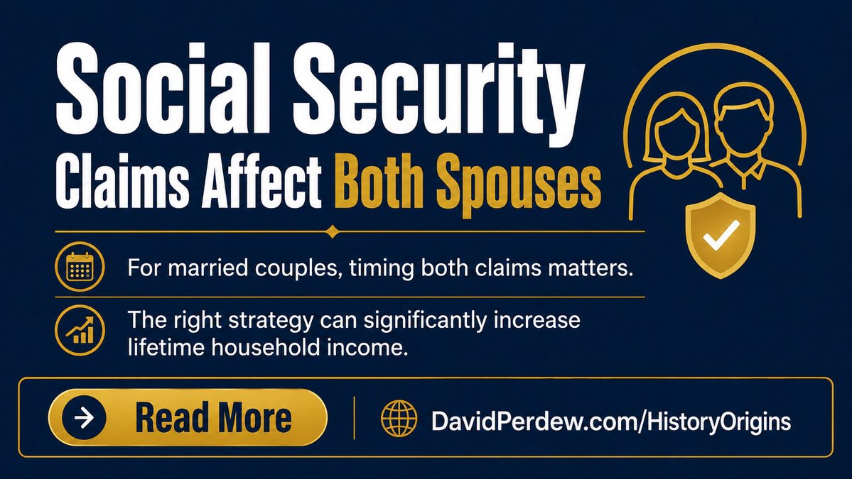 davidperdew's tweet photo. If your spouse claimed at a reduced rate due to early claiming, your survivor benefit may also be reduced. Most people don't know this until it's too late. https://t.co/TQ5eyt2NQf #SocialSecurity https://t.co/m5JEWCfeAh