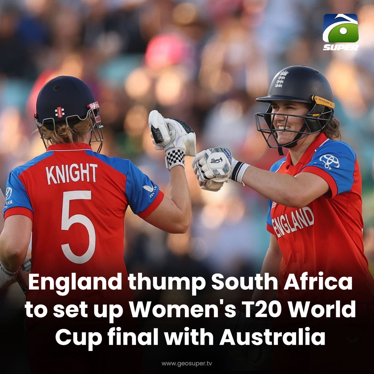 geosupertv's tweet photo. Hosts march ahead! 💪

Read More: https://t.co/DExLmV9tR9

#T20WorldCup #ENGWvSAW https://t.co/Wr6zofr1Ag