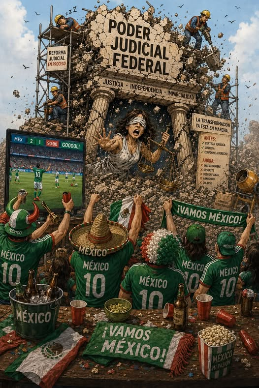 GARCIPAVON's tweet photo. 🇲🇽⚽️ Mientras celebramos el Mundial, gritamos un gol o nos reunimos con la familia… también está ocurriendo algo que podría cambiar la vida de cualquiera de nosotros.
Y quizá ni siquiera lo estamos viendo.
⚖️ La justicia rara vez desaparece de un solo golpe.
Generalmente, se debilita en silencio…
Mientras todos miramos hacia otro lado.
Muchos creen que la justicia empieza cuando un juez dicta una sentencia.
Pero no es así.
Detrás de cada resolución existe un enorme equipo que casi nunca aparece en las noticias.
👩‍🔬 La psicóloga que escucha a una niña víctima de abuso.
🔬 El perito que descubre una prueba decisiva.
🏡 La trabajadora social que entra a un hogar para verificar si un menor está en riesgo.
⚖️ El defensor público que representa a quien no tiene recursos para pagar un abogado.
🗂️ Y cientos de personas que, desde el anonimato, hacen posible que un tribunal realmente funcione.
Hoy esa estructura se está debilitando.
Y cuando un sistema de justicia pierde la capacidad de responder…
No pierde un juez.
No pierde un gobierno.
No pierde un partido político.
🇲🇽 Perdemos todos.
Porque nadie se despierta pensando:
“Hoy voy a necesitar justicia.”
Pero basta un instante para que todo cambie.
📞 Una llamada diciendo que su hija desapareció.
🚨 Una mujer de su familia necesita protección urgente.
💔 Una disputa por la custodia de un hijo.
💸 Un fraude que pone en riesgo su patrimonio.
🚑 Una posible negligencia médica.
🚔 O una acusación por un delito que usted no cometió.
Y entonces…
El fútbol deja de importar.
Las redes sociales dejan de importar.
La política deja de importar.
Solo queda una pregunta:
¿Todavía existe un sistema capaz de proteger a mi familia?
☁️ La justicia parece un tema lejano…
Hasta que un expediente lleva el nombre de un hijo.
De una madre.
De un padre.
O el suyo.
🙏 Ojalá nunca necesitemos tocar la puerta de un tribunal.
Pero si algún día tenemos que hacerlo…
Todos esperamos encontrar un sistema fuerte, preparado y capaz de responder.
Porque la justicia no pertenece a los jueces.
No pertenece a los gobiernos.
La justicia pertenece a los ciudadanos.
Y cuando se debilita…
⚖️ El problema deja de ser del Poder Judicial.
El problema empieza a ser de todos 🇲🇽
✍️ Carmen Ochoa Abogada