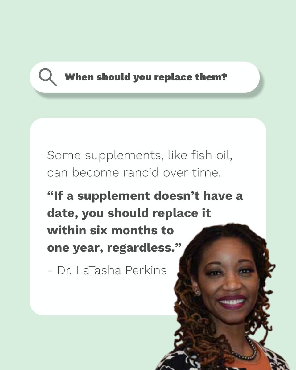 familydoctor's tweet photo. Supplements are easy to forget in a medicine cabinet clean out. Family physician Dr. LaTasha Perkins shared with @EverydayHealth why regularly reviewing and replacing supplements is an important part of medicine safety. https://t.co/5WmlSvbQ8R https://t.co/xgm5BA8G4z