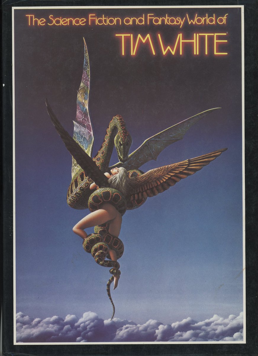 retroscifiart's tweet photo. From my collection - books published by Dragons’ Dream and its imprint Paper Tiger. Cofounded in 1976 by Roger Dean with Martyn Dean and Hubert Schaafsma, it published hundreds of titles until 2009 (?) 1/2 https://t.co/WXkyPMPwaA