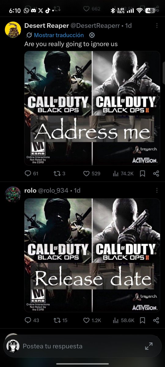 CoversWey's tweet photo. And according to these same people, we Carry Forward fans are the problem... 🫩🫩
The ports are already announced for this month, can't they wait??? https://t.co/pxnnbfFlqK