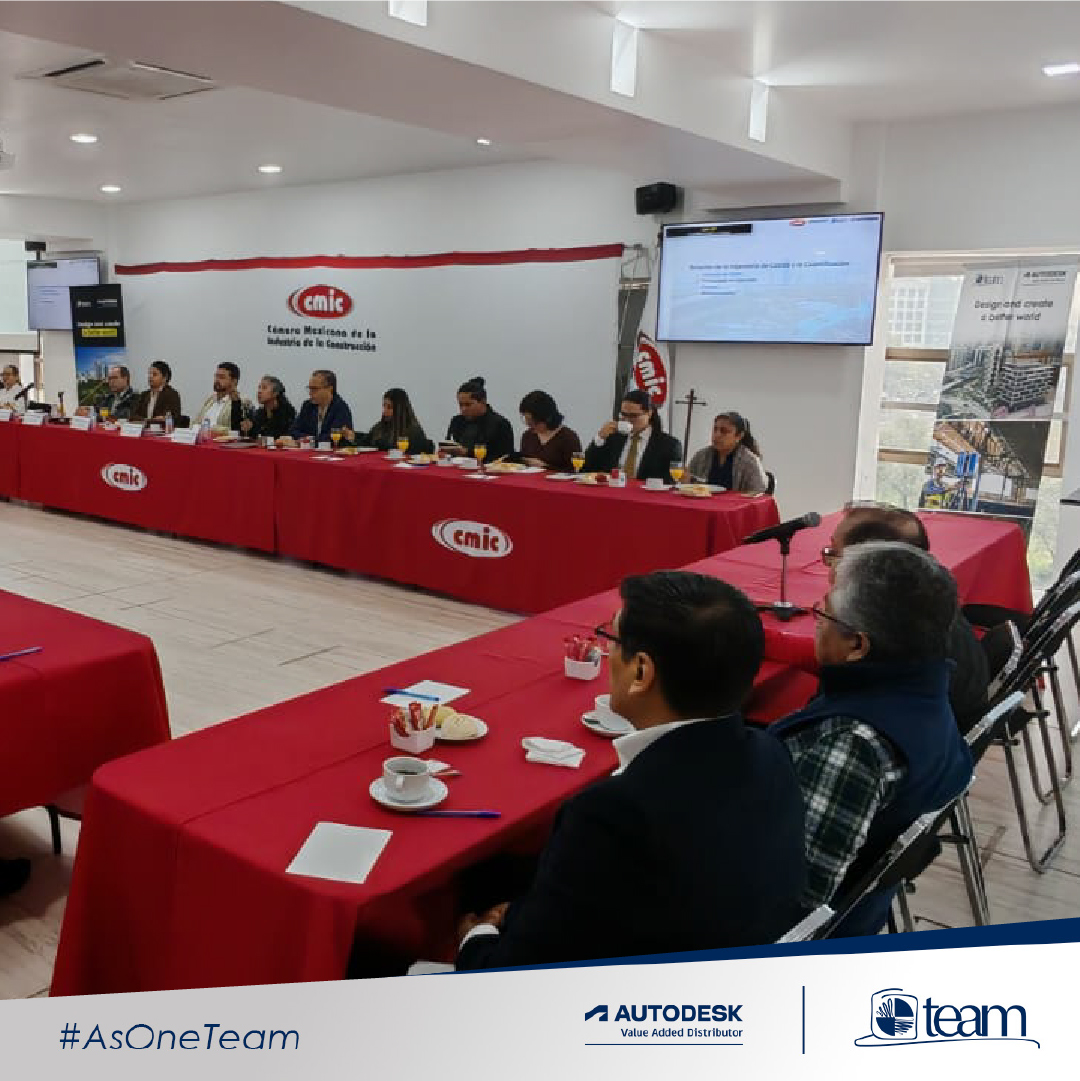 conexionteam's tweet photo. Autodesk presente en el desayuno CMIC, compartiendo soluciones para impulsar la construcción.
Conoce cómo Autodesk puede transformar tus proyectos. https://t.co/wbf6FTFCOh
#AsOneTeam #TEAM #Autodesk #MakeAnything https://t.co/NREhjqE5oo