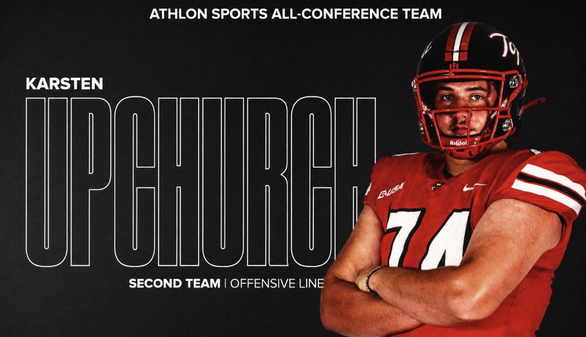 TOPPER_TALK's tweet photo. 2nd Team:
RB Ajay Allen
OL Karsten Upchurch
SAF Dave Herard https://t.co/6EOzeq5L2j