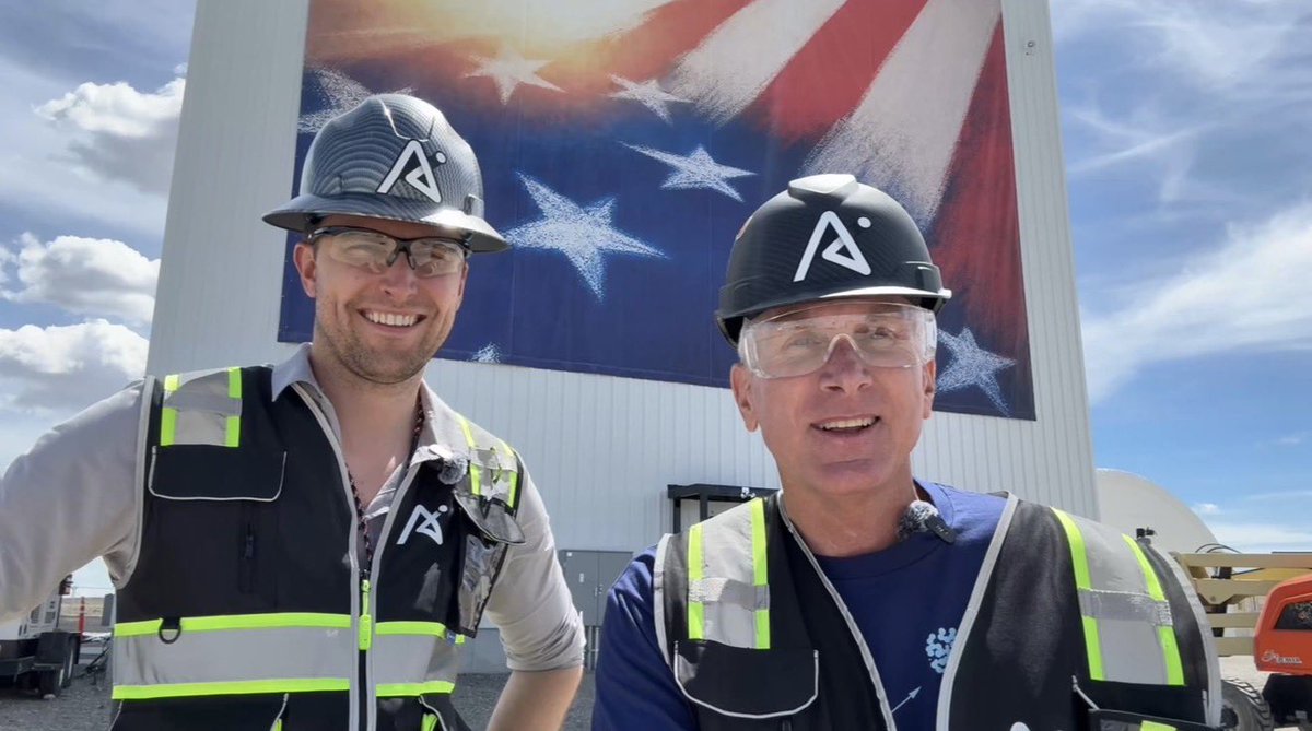 JoeTegtmeyer's tweet photo. Had a great day today at the @AaloAtomics site located at the @INL 
Just west of Idaho Falls getting to see their operations and meet many of their amazing employees!

There is a palpable sense of excitement and pride here as the company is on the verge of having their demonstration reactor activated be first “criticality” … great for the company and meets the Executive Order to get at least three new reactors to critical status by the 4th of July!

Tomorrow will be the key event and ceremony! Such a cool experience to see the new age of nuclear energy dawning!