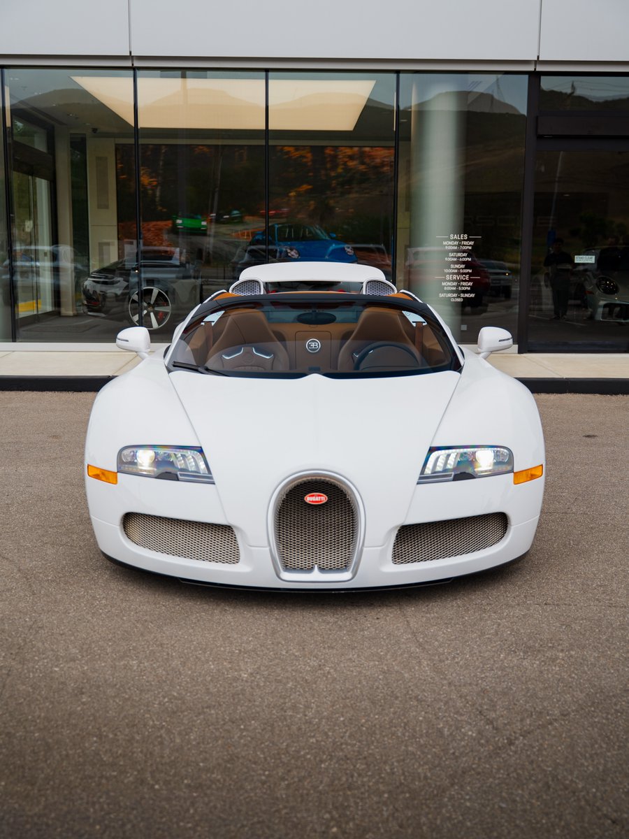 duPontREGISTRY's tweet photo. 2011 Bugatti Veyron 16.4 Grand Sport | Asking Price: $3,996,888

The example combined a quad-turbocharged 8.0-liter W16 with 1,001 horsepower, launching from 0 to 60 mph in just 2.5 seconds while redefining what a production automobile could achieve.

Limited to only 150 Grand Sport examples worldwide, it paired open-top driving with engineering that was once considered impossible. Even today, its performance figures remain astonishing, a testament to how far ahead of its time the Veyron truly was.

Now available. Learn more: https://t.co/CTJ4OxM9yP