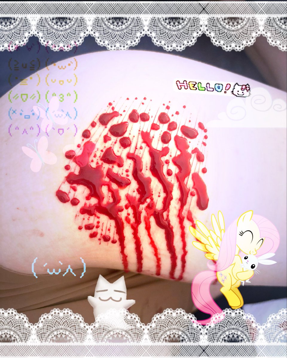 hazehurtz's tweet photo. cut myself Σ(°ロ°) #shrtwt #shtw #slitwt
FAKE SFX MAKEUP!!! https://t.co/oAD0ragxFP