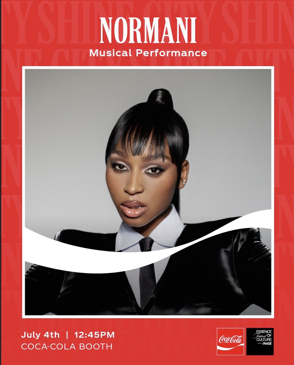 Access_LAND_'s tweet photo. Normani irá se apresentar no "Essence Festival Of Culture" neste sábado, dia 4 de JULHO, no palco Coca-Cola Booth.

O festival recebe atrações como Brandy &amp; Monica, Kehlani, Latto, Cardi B e outros. https://t.co/vJYCyqFFP4