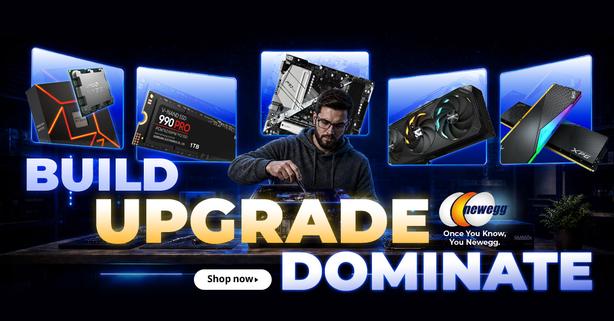 NeweggCan's tweet photo. Craft Your Own Victory 🦾🏆🦾
Build, upgrade, &amp; dominate with tech deals to overhaul your setup!

Learn More: https://t.co/fajWdjKxUx

#Newegg #Computer #GPU #CPU https://t.co/4WBS4RM6KS