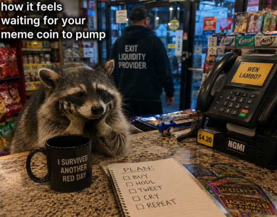 oliviaflows's tweet photo. me waiting for my meme coin to pump after saying “i’m not emotionally attached” https://t.co/W4wYZy1JKo