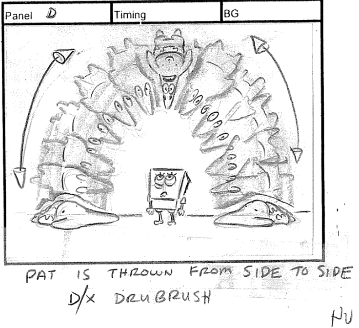 ArtofSpongebob's tweet photo. A drawing from "No Weenies Allowed." https://t.co/YidBYY1Az9
