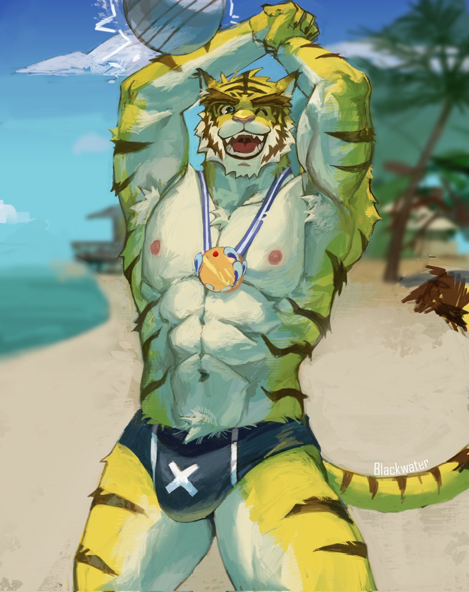 Black__Water_'s tweet photo. BW:Play with our little swimming champion  ;)🐯 https://t.co/sjIjkAd7Iq
