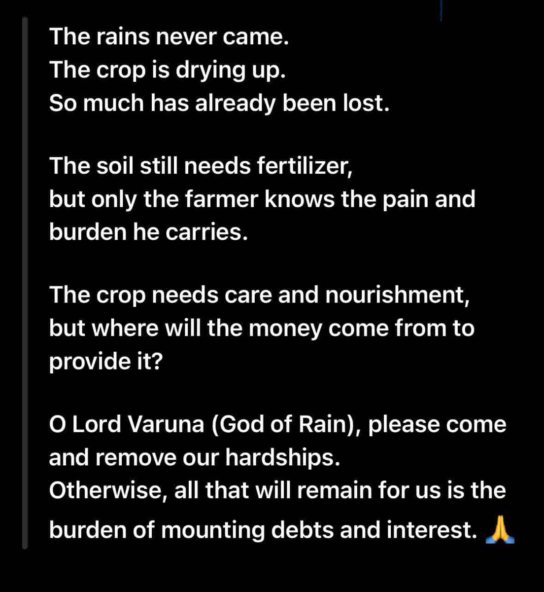 dsp_devaraj's tweet photo. Present situation of every farmer and farming life 😒
Hope that never fades 🤍🙏🏻
ನಾನೂ ಕೂಡ ಒಬ್ಬ ರೈತನ ಮಗನಾಗಿ ಕಣ್ಣು ಮುಂದೇನೇ ನೋಡುತ್ತ ನನಗನಿಸಿದ ಅನಿಸಿಕೆ 
#farmer #farming #agriculture #ಒಕ್ಕಲುತನ #ಬದುಕಿನಬವಣೆ #ರೈತ https://t.co/P1JvZF1g8R