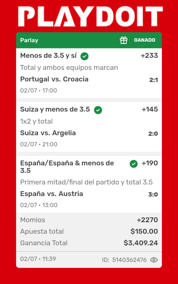 rodrigomosqueda's tweet photo. Gracias por el Bono tío @playdoitmexico rico +2270 

¿ Y si sí ? 💪🏻🇲🇽⚽️ https://t.co/4b2maXufCu