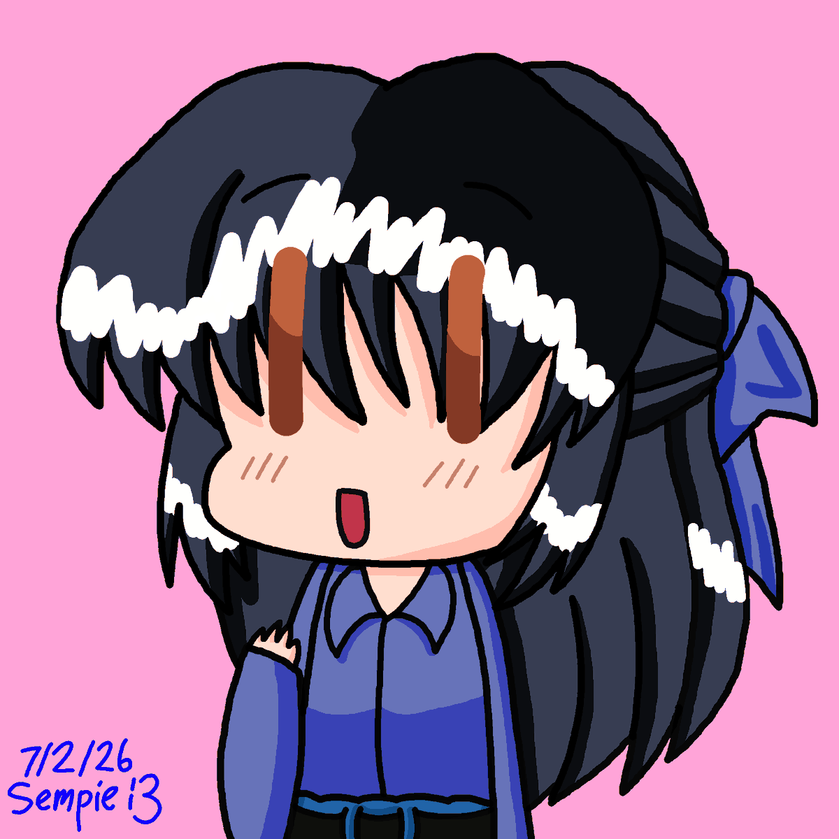 0n1g1r1Sempai's tweet photo. - NEW SKETCH! -
It's been a while since I've done a digital sketch, so here we go with my latest one!
I drew Dousei's Manami Minase, my favorite heroine from that game -w-
#同棲
#皆瀬まなみ
#nexton
#tactics
#fanartㅤㅤㅤㅤ https://t.co/yPA6UqFTAA