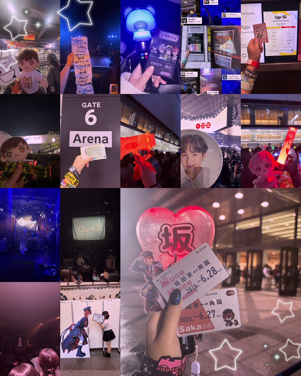 iris_0088's tweet photo. 2026年上半期、界隈問わずたくさんライブ行けて幸せでした💖💫この思い出たちを胸に受験頑張ります❤️‍🔥 #めいふぁみ  #坂田家  #ロママロ  #2026年上半期まとめ https://t.co/aKk2nVytOC