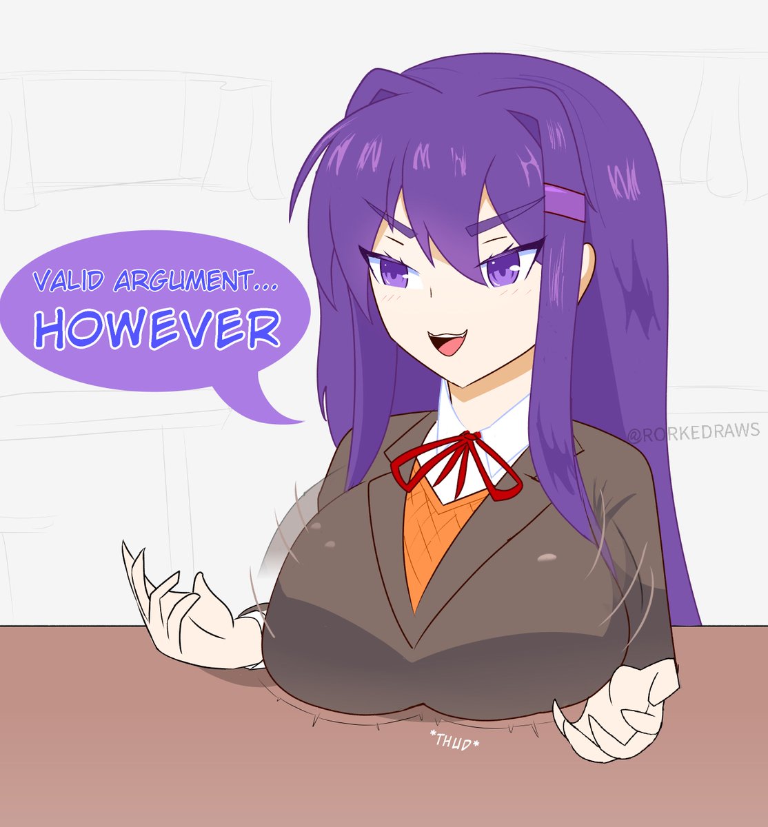 RorkeDraws's tweet photo. She's got a point

#DDLC #Yuri https://t.co/yEkkjIJbsy