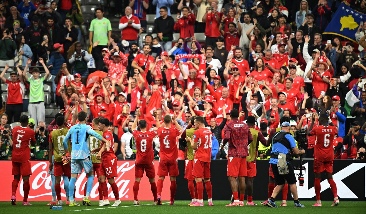 beINSPORTSNews's tweet photo. 🟥 #آخر_خبر | سويسرا 🇨🇭 تحقق أول انتصار في دور اقصائي لكأس العالم منذ 1938 https://t.co/o2Nahn49Gb