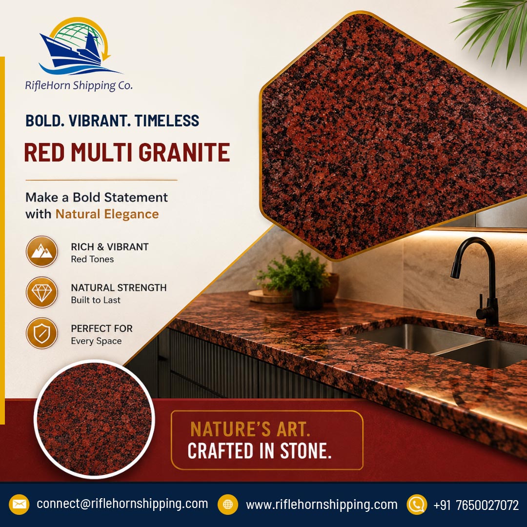 RFHshipping's tweet photo. Discover the bold elegance of #RedMultiGranite. Ideal for luxury homes, hotels & commercial projects. Built to last. Crafted to impress.
📧 connect@riflehornshipping.com
🌐 https://t.co/GpEbmaBWdv
#GraniteExporter #NaturalStone #IndianGranite #LuxuryInteriors #GlobalExports https://t.co/JgimR7HAND